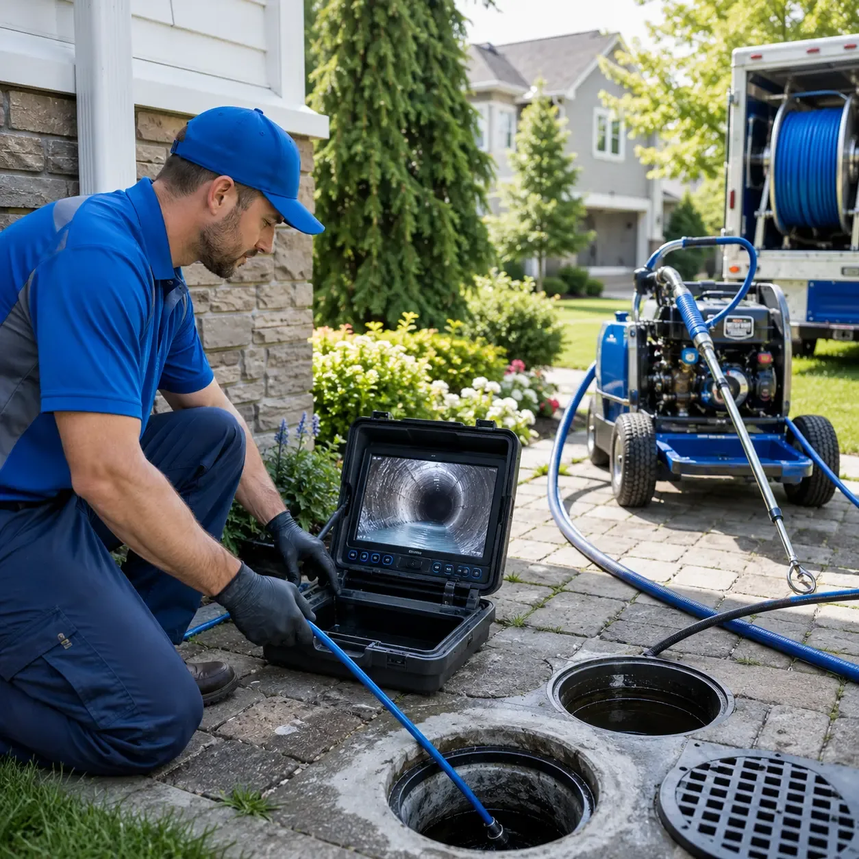 Outdoor drain cleaning professionals serving Carolina, WV